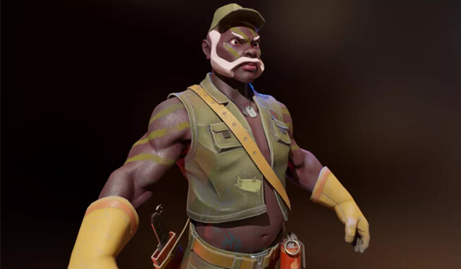 Cartoon character in Game