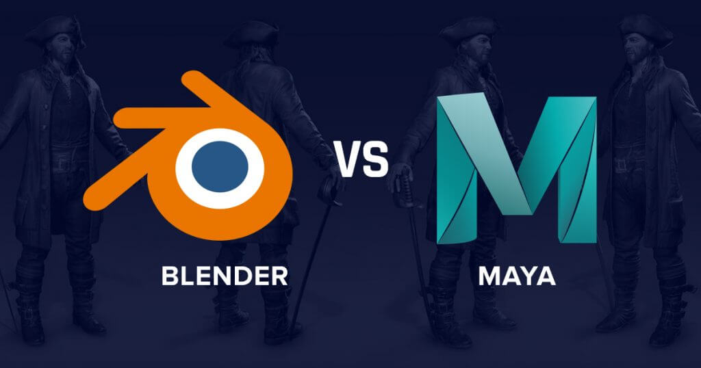 Blender vs Maya logos