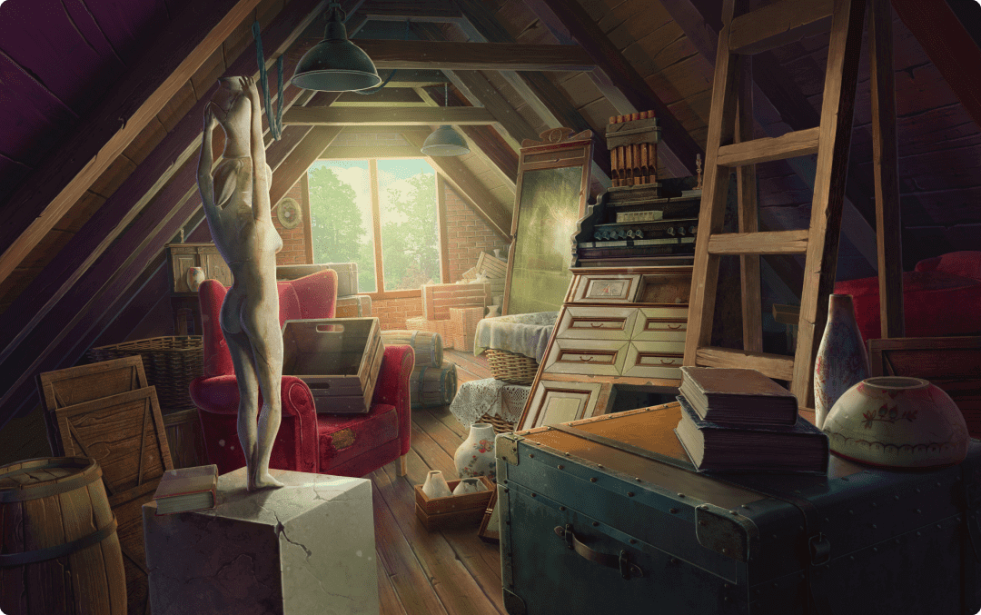 Mystery Match Village attic