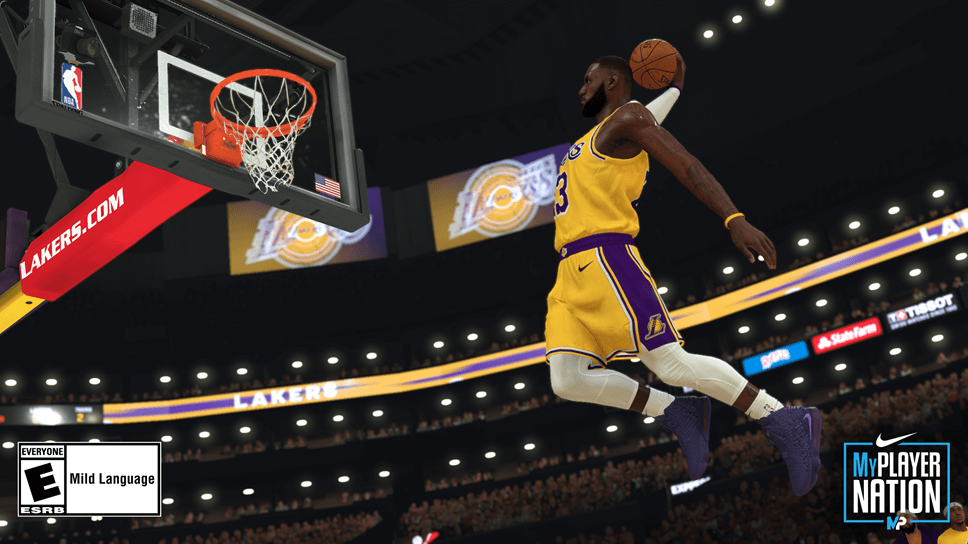 Nike in "NBA 2K" game