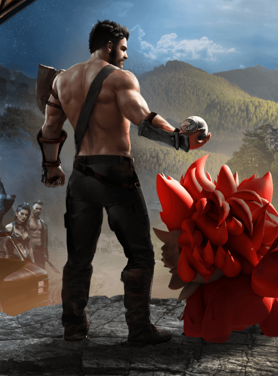 game art character man detalized
